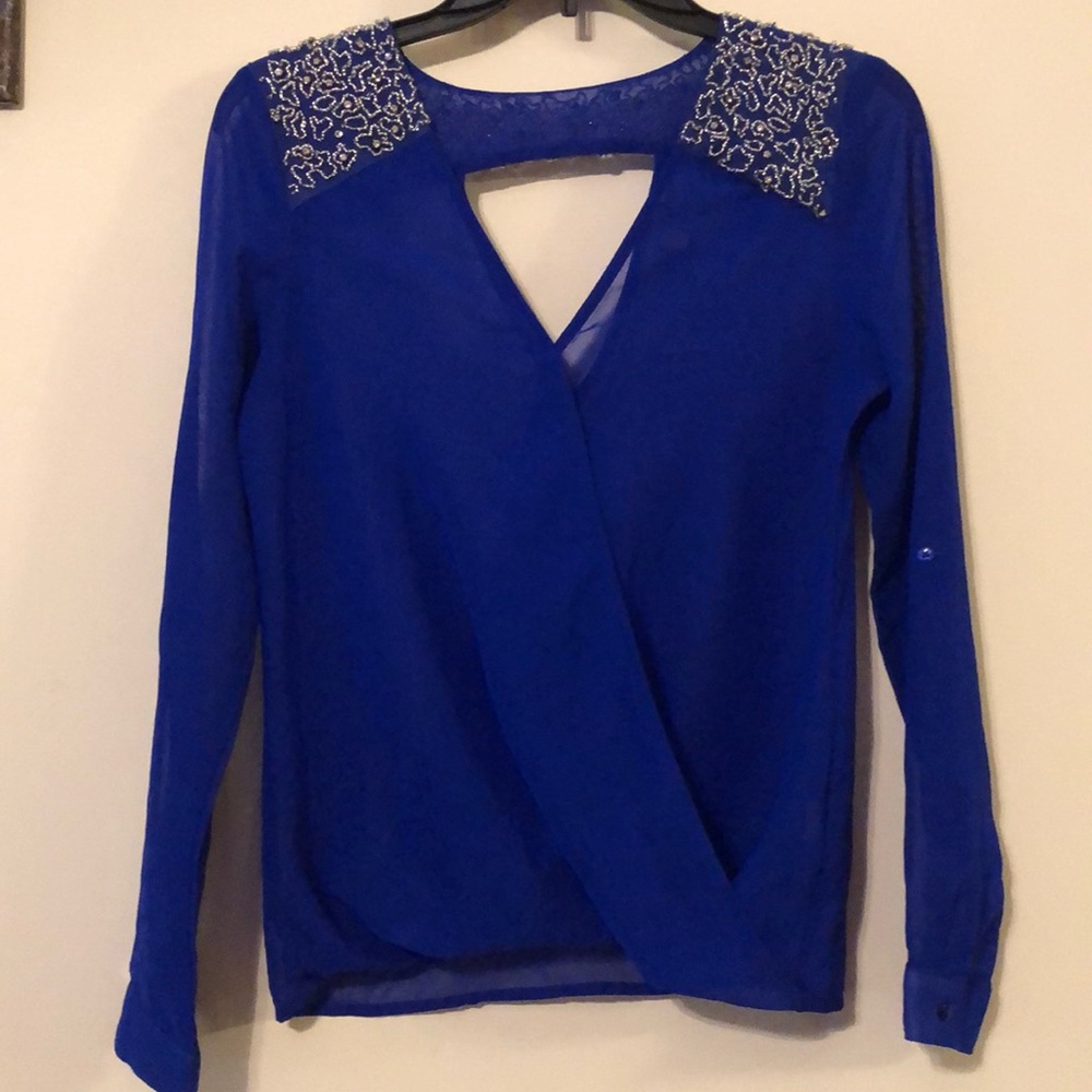 Sheer studded top
